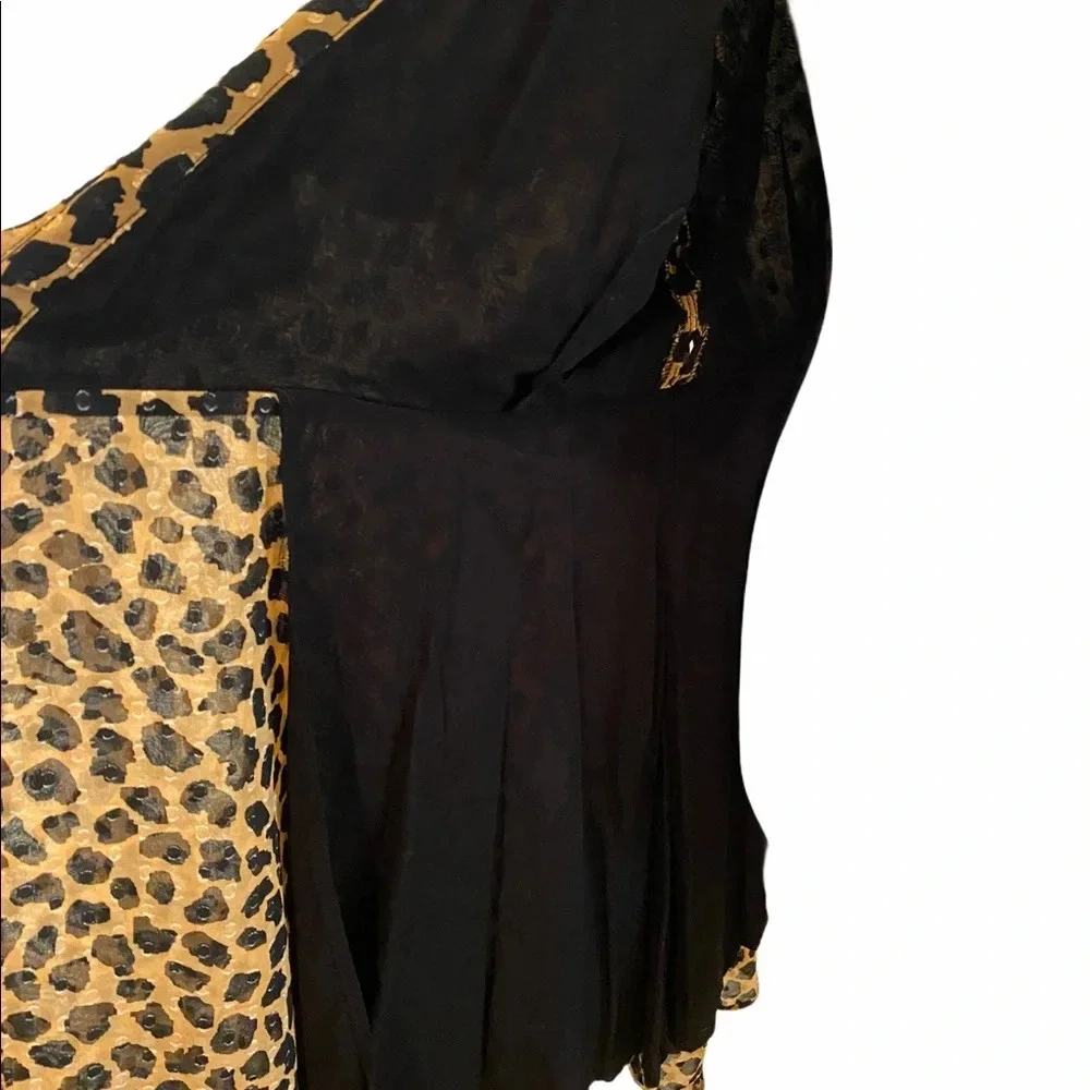 Free People Frenchie Leopard Print Wrap Dress - Picture 15 of 15